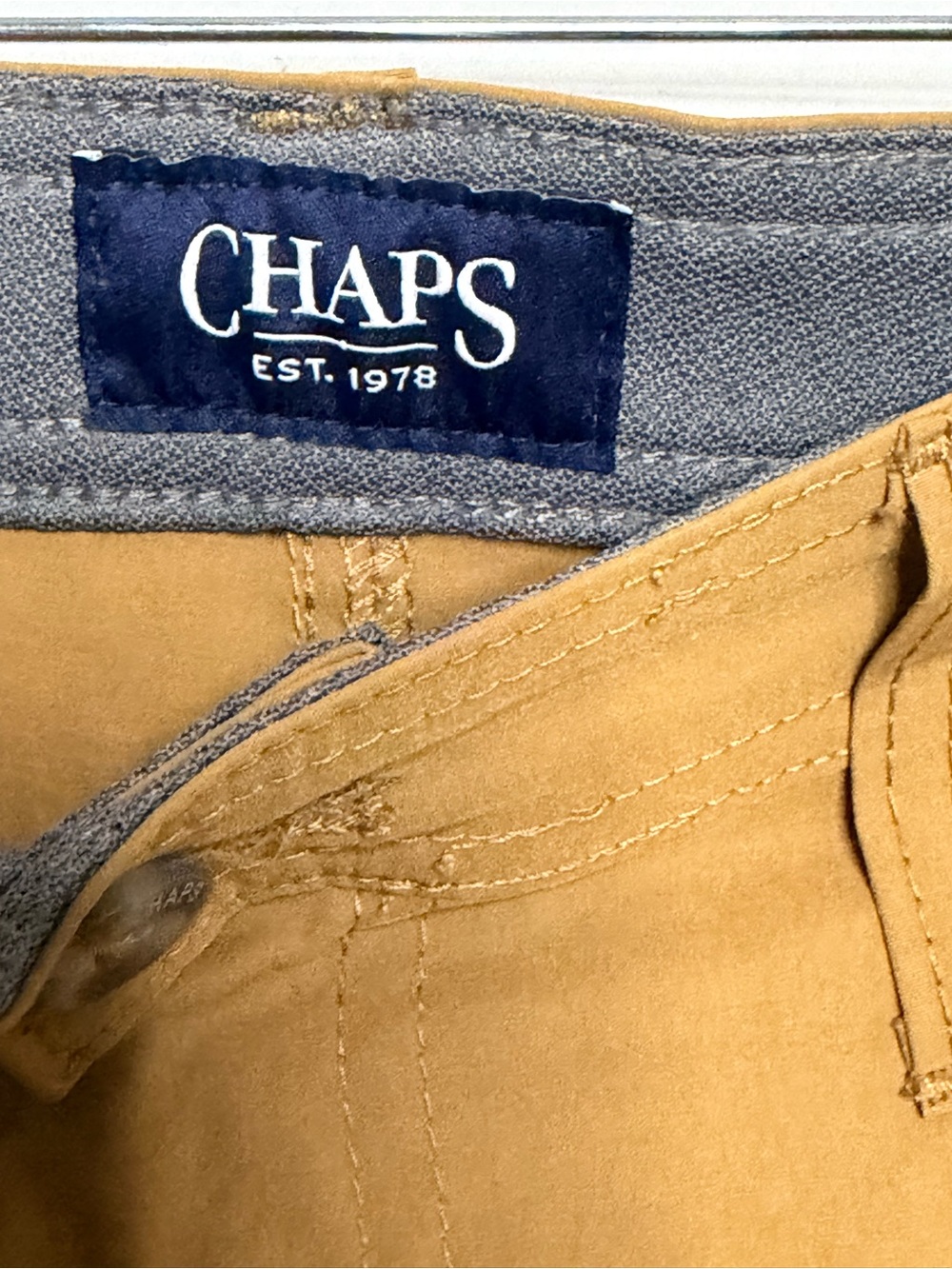 Chaps Men's Slim Straight Performance Pants 36x30 - Picture 2 of 4